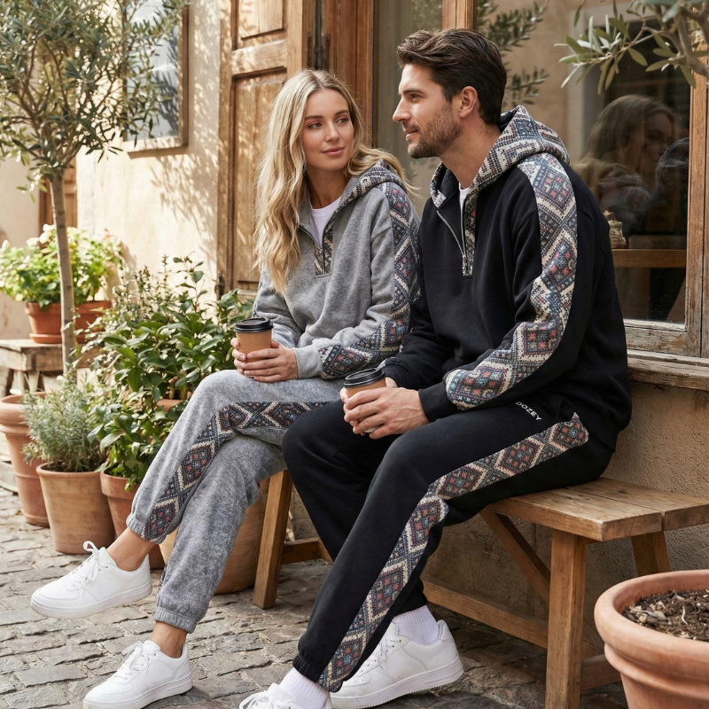 DOZEY - Unisex Patchwork Tracksuit